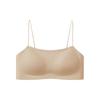 Traceless Tube Top Underwear Women's Summer Thin Anti-light Fixed Cup Gathering Small Chest Thin Vest Bra
