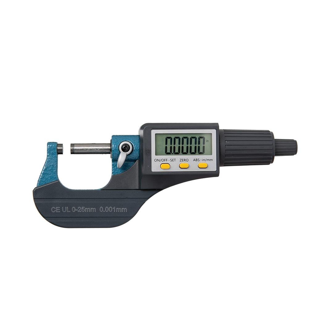 Beslands Digital Thickness Electronic LCD Japanese Instruction Manual Included Micrometer, Gauge, 0-25mm, Microgauge, 0.001mm, Display,