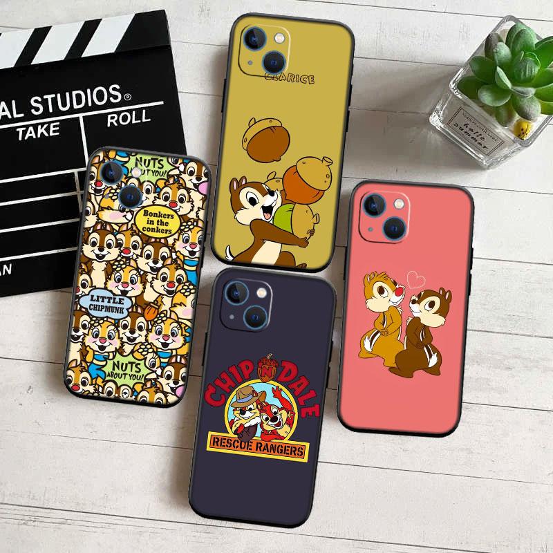 Nouvel étui de téléphone haut de gamme Chip 'n' Dale pour iPhone 16 15 14 13 Pro Max Plus Mini