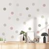 6Pcs Colorful Polka Dots Wall Stickers, Self-Adhesive Vinyl Decals, Removable Peel And Stick Wall Decals for Bedroom Living Room Kids Room