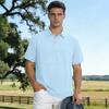 Men's Linen Polo Shirt Summer British Style Breathable Quick Dry Loose Fit Short Sleeve Casual Top