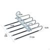 5 Layers Clothes Hangers Sturdy Frame Wardrobe Organization Storage Horizontal or Vertical Use Multi