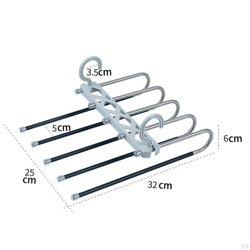 5 straturi Umerașe pentru haine Cadru robust Garderoba Organizare Depozitare Orizontală sau verticală Utilizare Multi