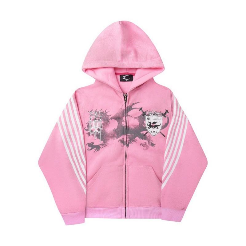 Womens Streetwear Hooded Crop Top Wide Leg Pants Set With 3D Print