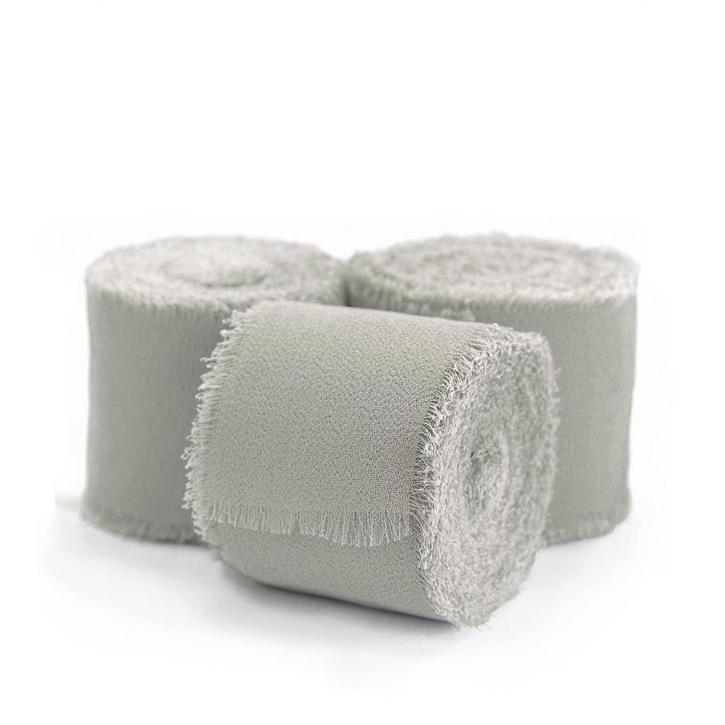 Elegant Ins Hand Torn Burlap Ribbon Chiffon Ribbon Dried Rose Color Wedding Flower Tie Hand Bouquet Ribbon Fluttering Ribbon Home Decoration