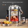 JingQingFu Edelstahl Isolierte Mehrschichtige Lunchbox