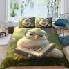 3D Tiger Rabbit Snake Pig Snail Unicorn Chick Fish Doona Duvet Quilt Cover Set