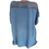 Fashion Women Lace V-Neck Embroidery Short Sleeve Bat Shirt Shirt Women Loose Fashion