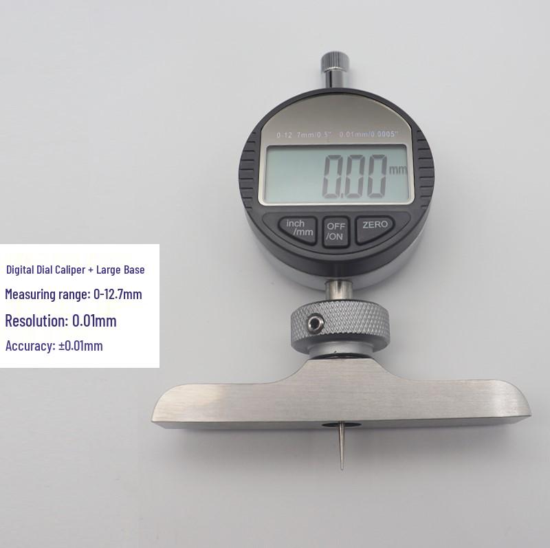 High-Precision Electronic Depth Gauge with Needle Indicator