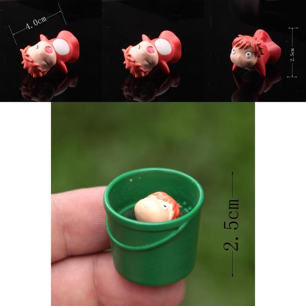 Ponyo Cartoon Goldfish Resin Mini Model Ornament For Floral Arrangements And Gift Giving