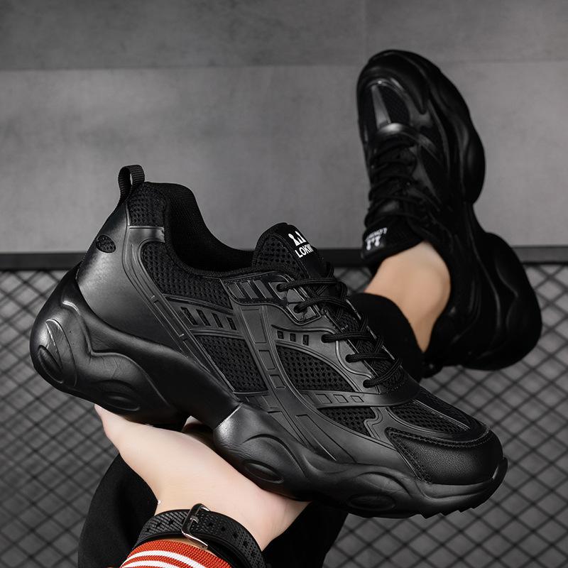 Cross-border Spring and Autumn New Couple Dad Shoes Women's Platform Sports Heightening Running Casual Shoes