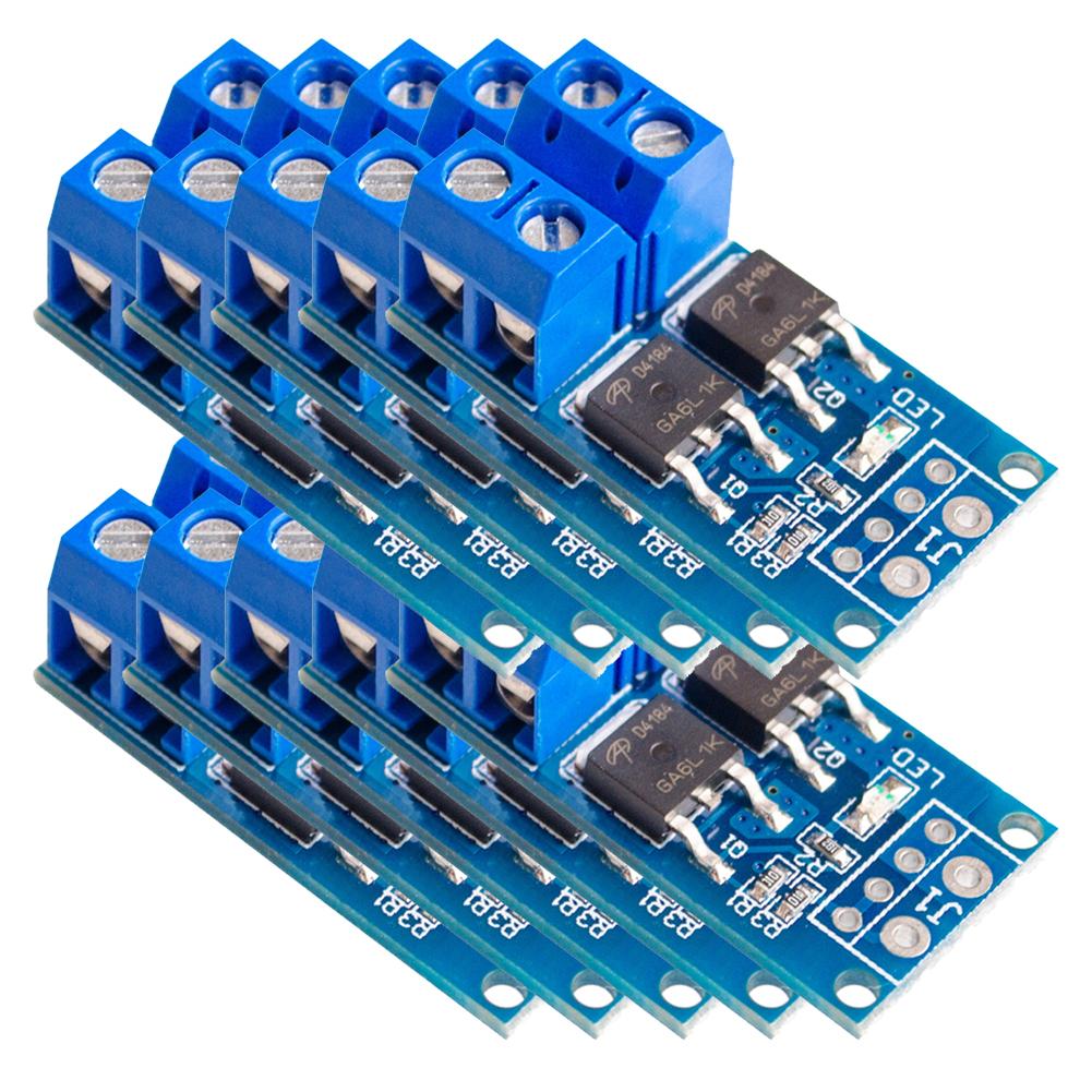 30-1PCS DC 5V-36V PWM Motor Speed Controller MOSFET 15A/30A High Power MOSFET Switch Module for LED/Motor/Pump Control 0-20KHz