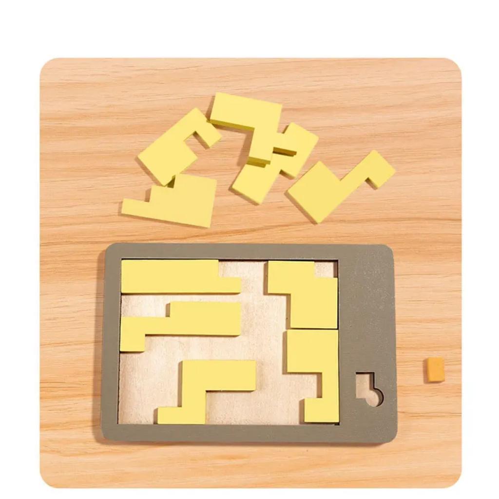 Kids Logical Thinking Training Wooden Puzzles Adult Burning Brain Challenge Activity Game Educational Toys for Autistic Children