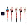 Solar Christmas Stake Lawn Decor with Santa Lights Waterproof Outdoor And Snowman Warm White LED