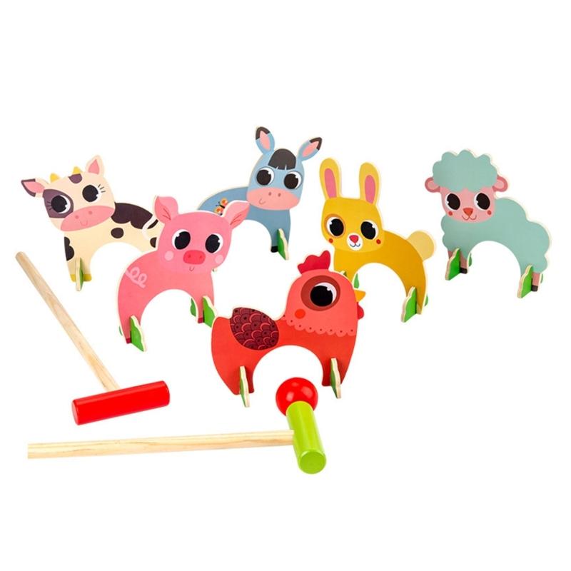 

Kids Outdoor Croquet Game with Cute Animal Designs for Family Lawn Activity Garden Play Interactive Backyard Games 1