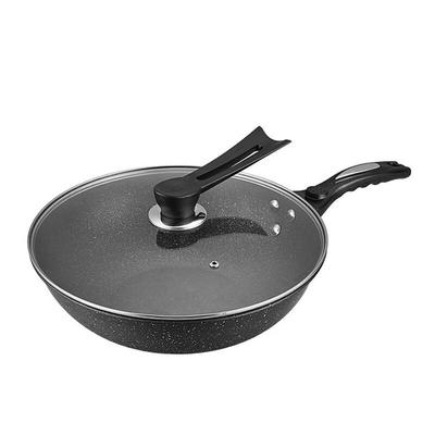 ZISIZ 32CM Maifan Stone Non-stick Wok