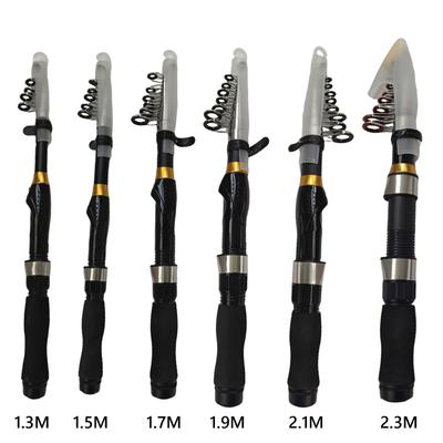 Extendable Fishing Rod Lightweight and Compact Design Portable Collapsible Fishing Pole Super Short for Saltwater & Freshwater