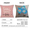 Rock Color Works Cushion Cover Household Decoration Linen Sofa Cushion Cover: Skin-Friendly & Breathable With Invisible Zipper