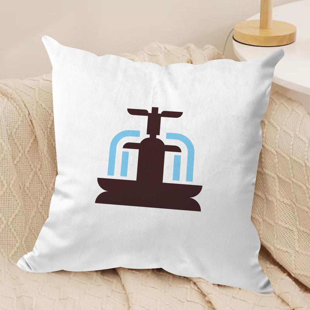 Anime Japan Day Cushion Cover Short plush Doublesided Print Square Throw Pillow Covers Sofa Home Cushion Decor