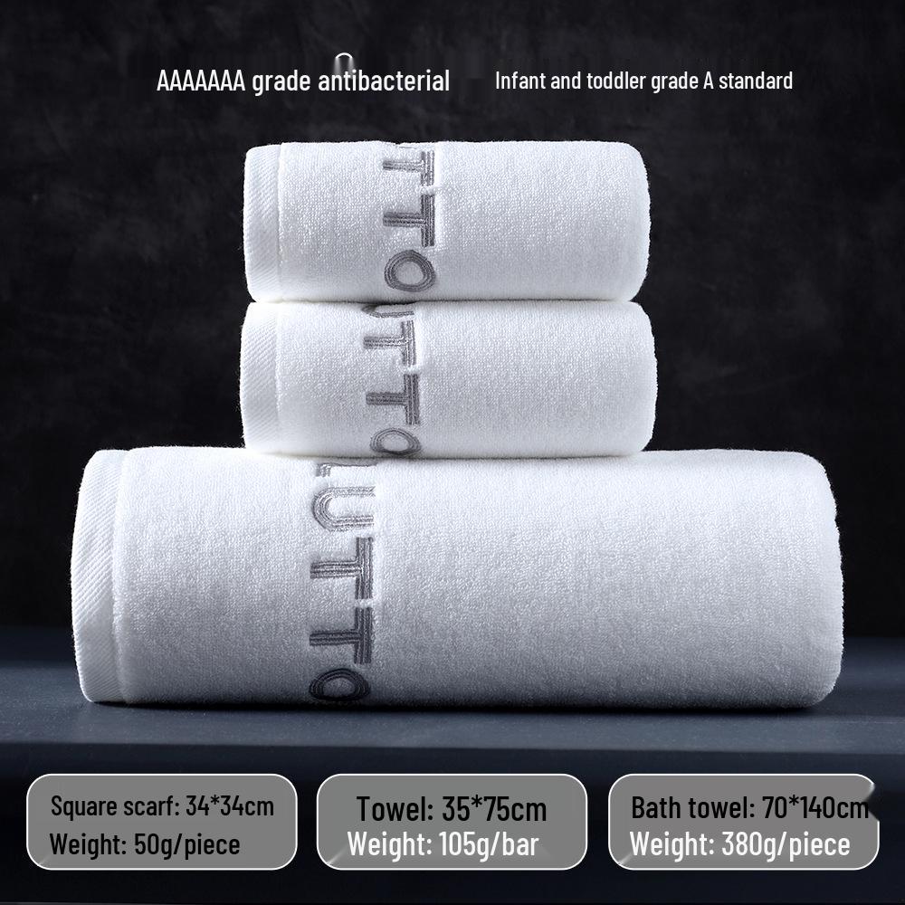 7A Antibakteriální osuška z čisté bavlny - Nový styl, Savá, Nepouští vlákna, Pro mytí obličeje a koupání dospělých