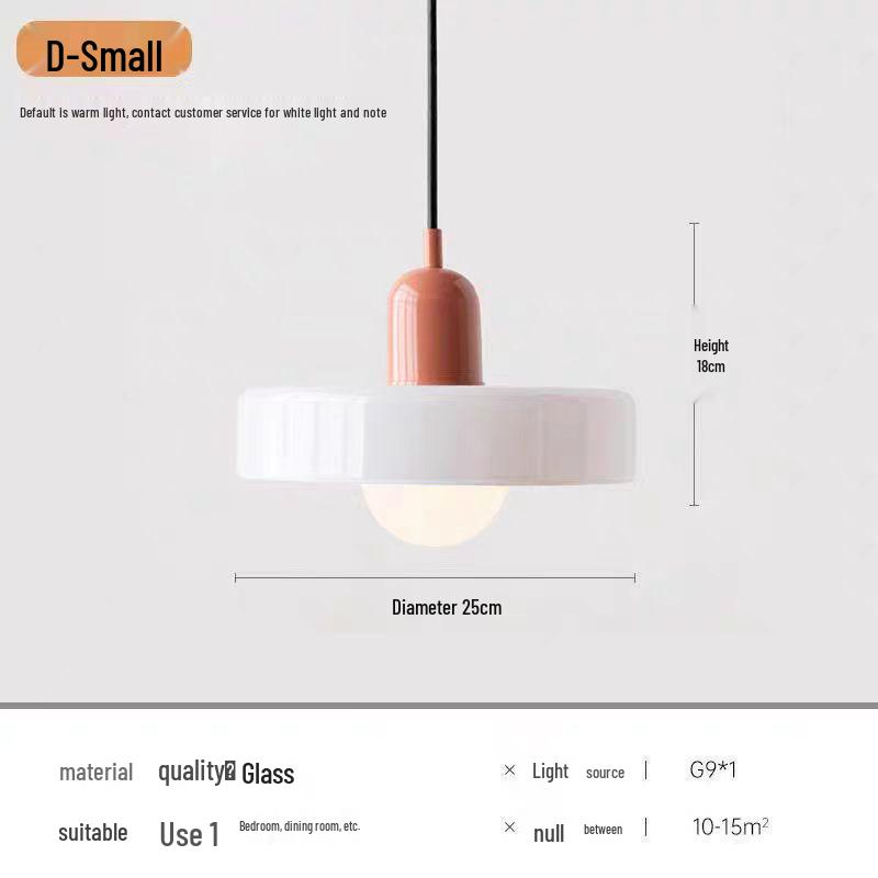 

Vintage Memphis Green Glass Pendant Lamp - Modern Bauhaus Bedside Chandelier Without Light Source