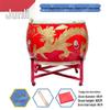 Junli Cowhide Chinese Red Performance Drums