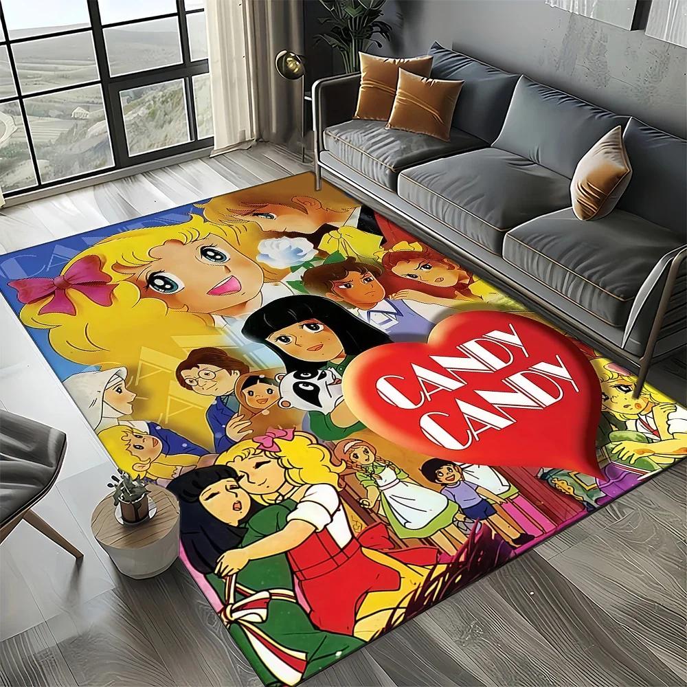 Candy Candy 27 Style New 3D Girl Cartoon AnimeRug Carpet for Living Room Bedroom Decor,Non-slip Decoration for Sofa Doormat Kid