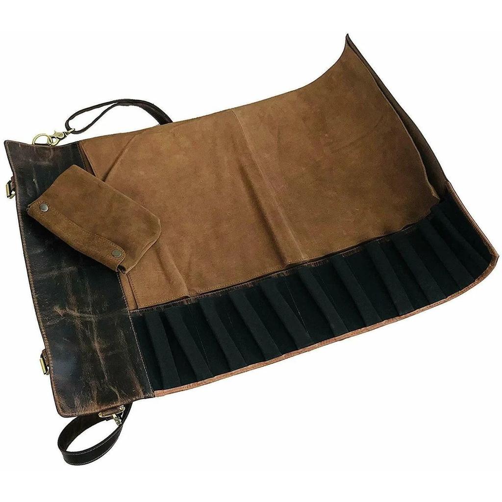 Handmade Kitchen Knife Bag Chef's Knife Leather Roll, MOTHER DAY GIFT ,Kitchen Knives, Gifts, Gift for Chef, Knife Storage Roll Bag.
