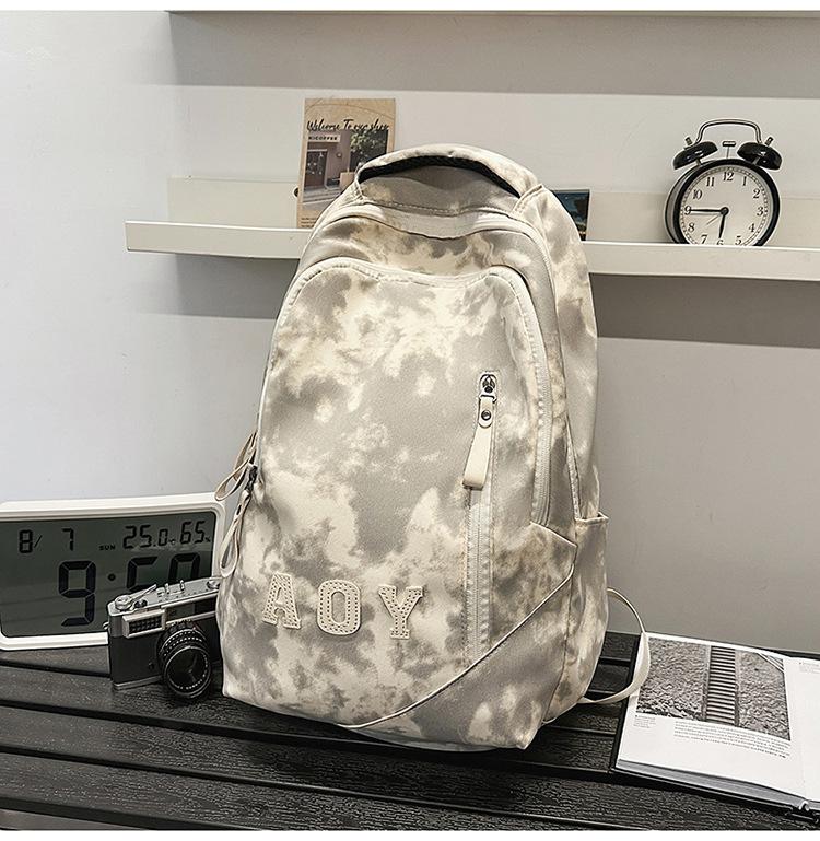 School bag high value dark lines gradual change color junior high school students lightweight versatile leisure outdoor
