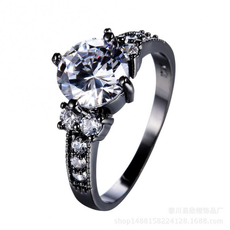 Serol Ring New Luxury Zircon Ring Women s Beauty Size Jewelry no. 6 белый