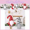 Festive Knit Hat Doll With Star Snowflake Design For Christmas Decorations