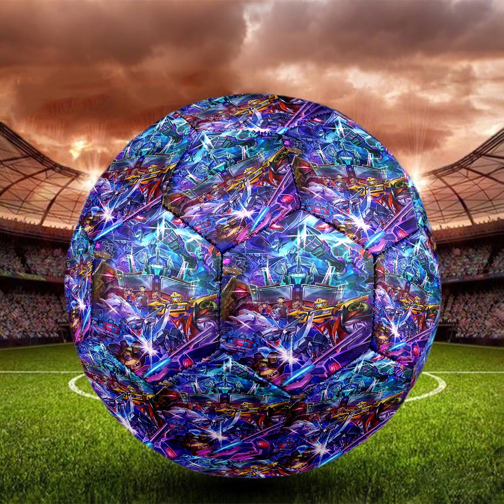 Transformers Print Size 5 Soccer Ball, Standard Match Football for Sports Game and Team Practice, Ideal Gift for Soccer Fans