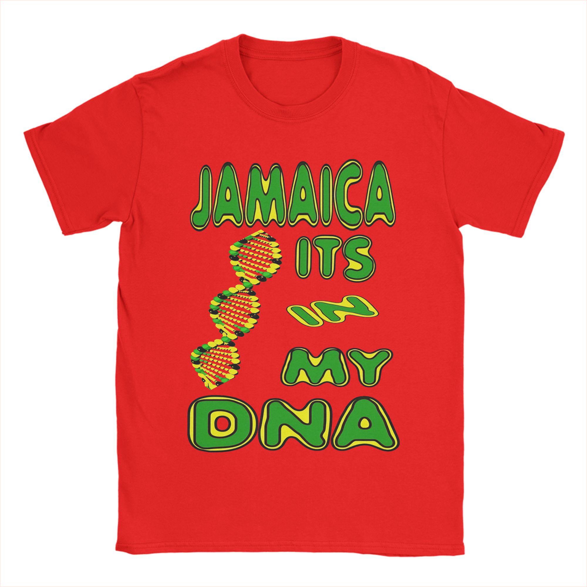

Is In My DNA Jamaica T Shirt Couple Jamaican Funny TShirts Summer Breathable Harajuku Tee Shirt Casual Plus Size Clothing M