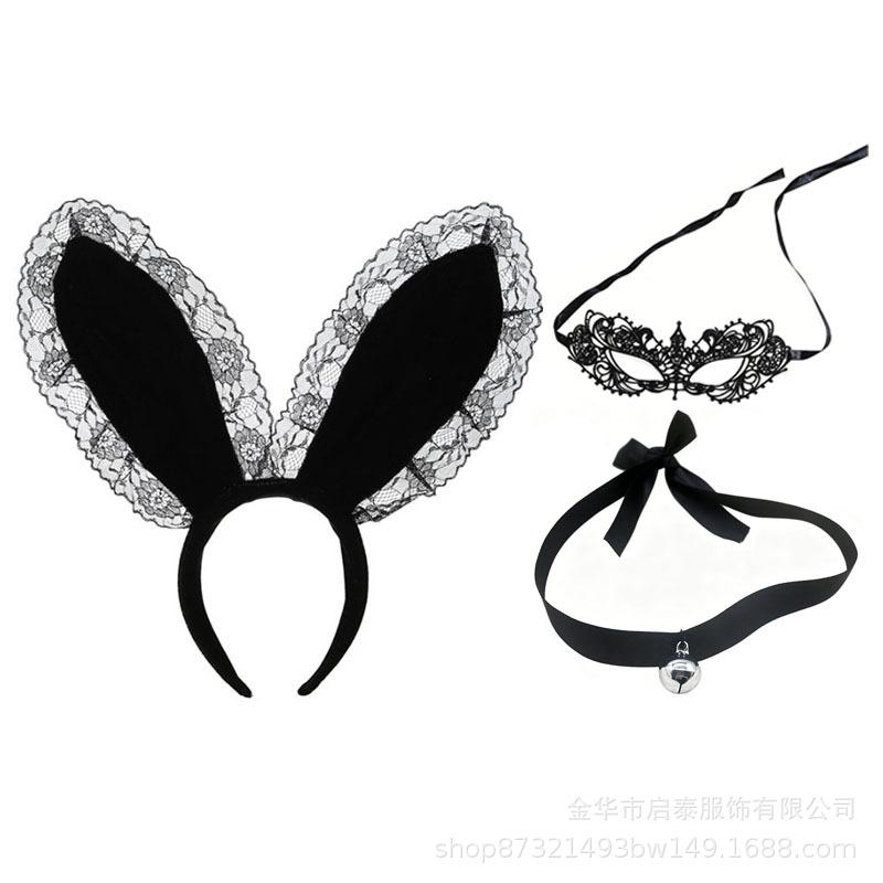 Easter halloween bunny headgear set cosplay props rabbit ears headband party headband