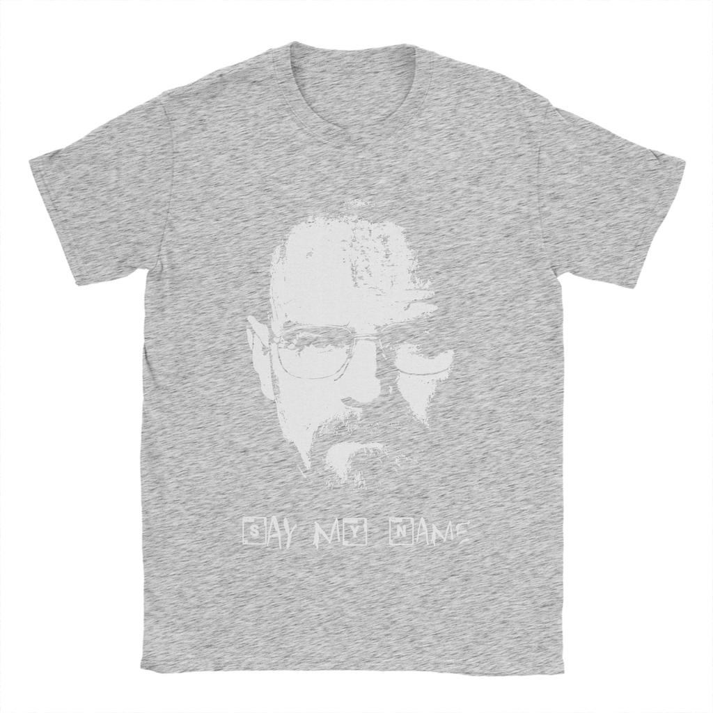 Pánské tričko Řekni mé jméno Breaking Bad Walter White Čistá bavlna Topy Vintage Krátký rukáv Kulatý výstřih Tričko Letní trička
