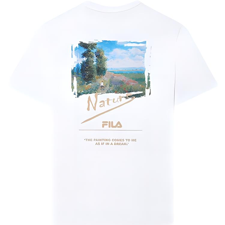 FILA T Shirts Men's Crew Neck Moderate Straight Fit F11M328199A