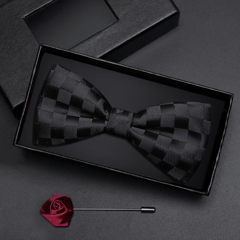 Geschenkbox Herren Fliege Männlich Trauzeuge Bräutigam Bordeauxrote Fliege Formelle Hochzeit Britische Koreanische Version Fliege