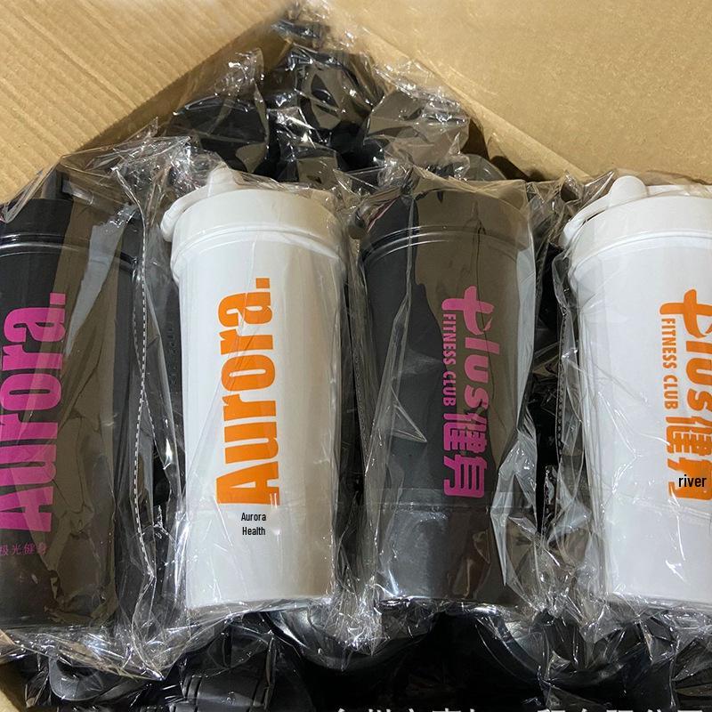 600ML Gym Shaker Bottle - Large Capacity for Protein Shakes & Smoothies, Customizable Logo, Portable Plastic Water Bottle