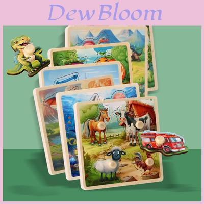 Wooden Dinosaur Puzzle Play Board For Kids Educational Fun And Motor Skills Development