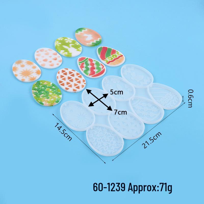 DIY Geometric Silicone Mold for Round, Oval, and Earring Pendants