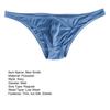 Men Briefs Low-Rise Solid Color Breathable Comfortable Panties Triangle Style Thin Underwear U-convex Briefs