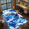 Tappeto Tappeto Anime One Piece Tappeto Grande Area Antiscivolo Lavabile Tappetino per Pavimento Stanza Gamer Camera da Letto Decorazione per la Casa -QJY