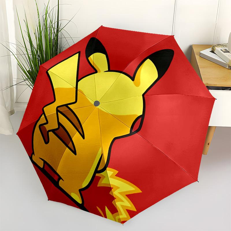 1 szt. Elektryczny Automatycznie Otwierany/Zamykany Parasol Pikachu - Kompaktowy Parasol Podróżny, Idealny dla Kobiet i Mężczyzn - Idealny Prezent Urodzinowy/Świąteczny, 213