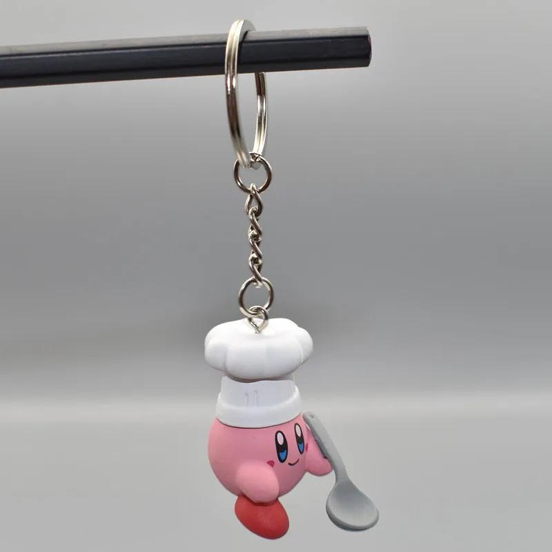 Anime Super Cute Kawaii Kirby Figures Keychain Toy Portable Pendant Handmade Room Decoration Popular Birthday Gifts