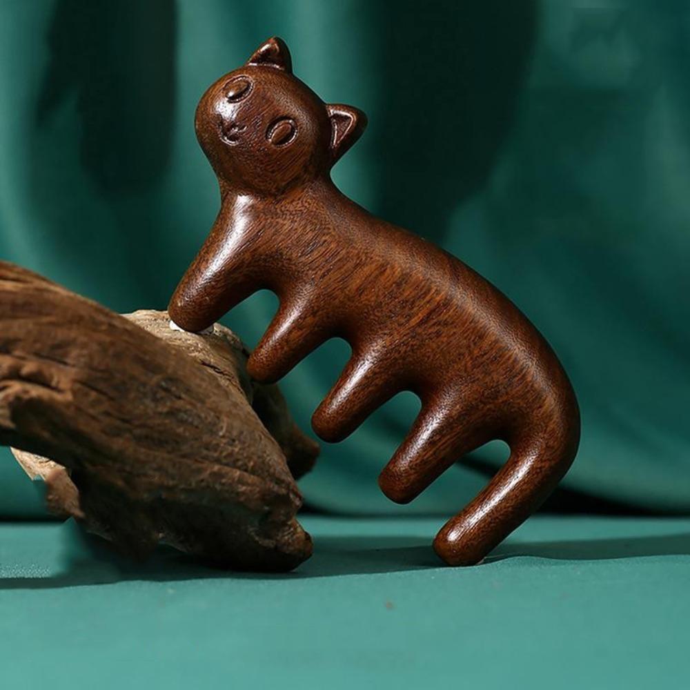 Animal Shaped Body Meridian Massage Comb Sandalwood Meridian Combs  Health Care