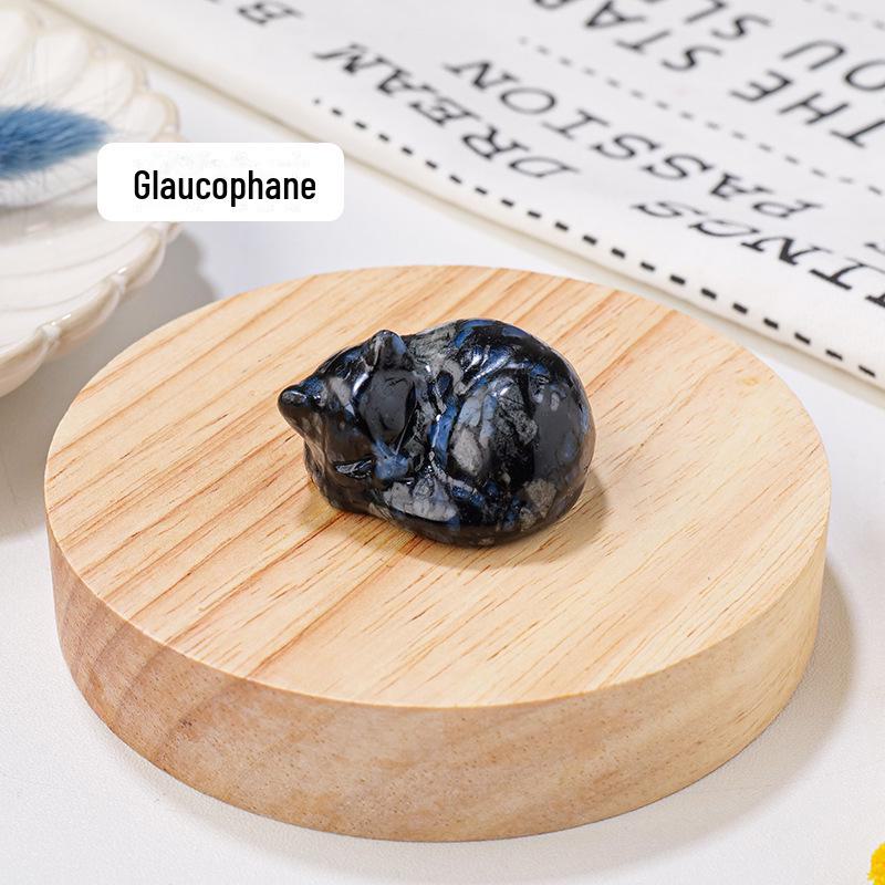 

Фигурки кошек из натурального хрусталя: Украшения из полудрагоценных камней ручной работы для домашнего декора 2x3.5x3.5 cm