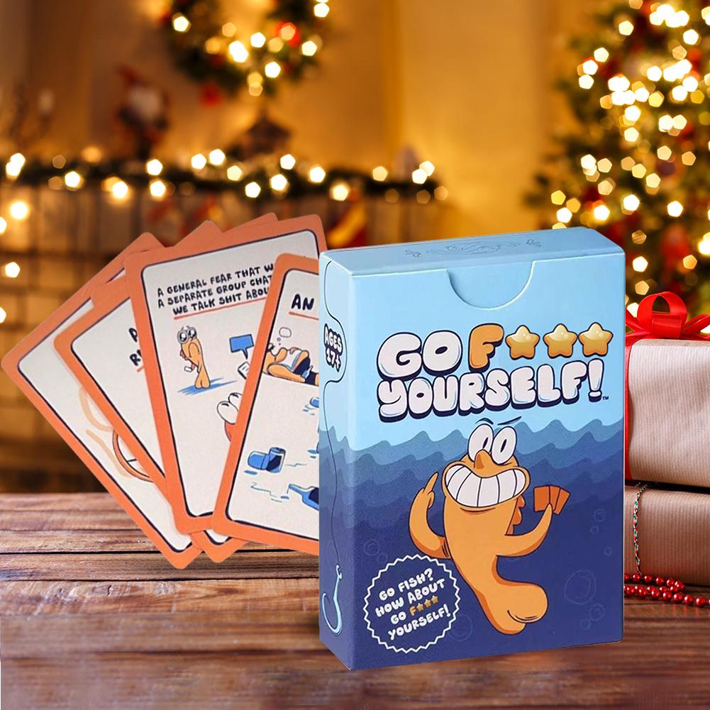 Go Fish Card Game Yourself Fun Gag Gift Hilarious Board Games with A Twist Night Family Interaction Party for 2+ Players