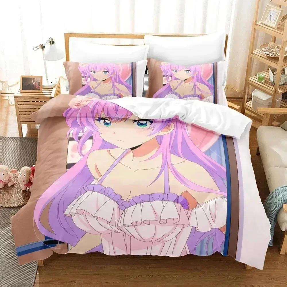 Anime Mehr als ein Ehepaar, aber keine Liebenden Bettwäscheset Bettbezug Laken Bedrucktes Bettset Kissenbezug Bettdecke Schlafzimmer