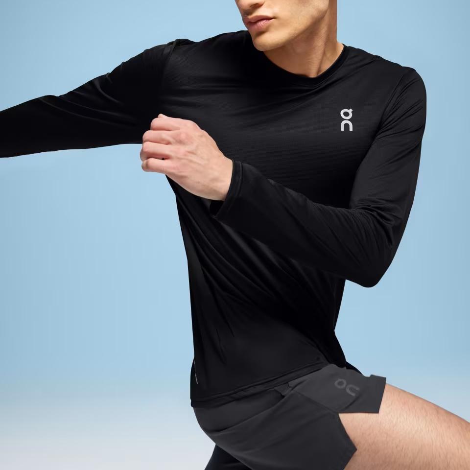 On Core Long T Shirt Men's Black 1ME10750553