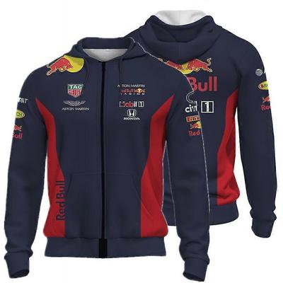 F1 Adulți Copii Red Bull Racing Aston Martin Echipament Echipă Hanorac cu Fermoar pentru Bărbați Jachetă Pulover cu Fermoar